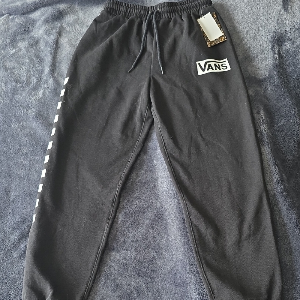 Vans Black Joggers with Logo Accent